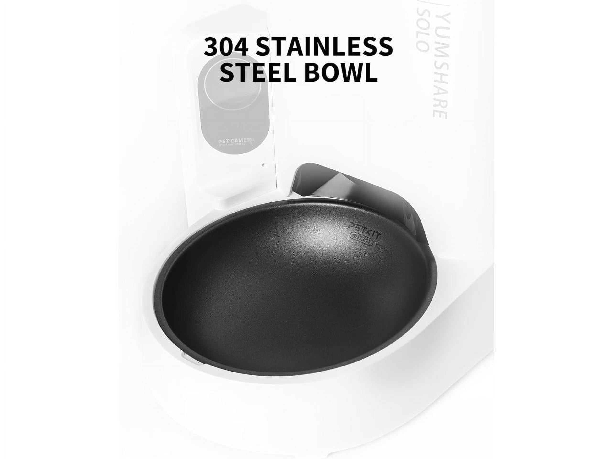 3 L Yumshare Solo Pet Automatic Feeder with Camera, for Cats&Dogs, 2.4G Wifi, 1080P with APP Control for Remote Feeding