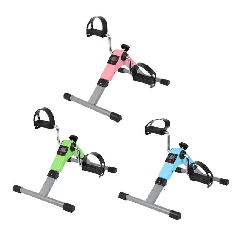 Foldable Stepper Machine for Home Use, Leg Fitness Trainer, Rehabilitation Training Pedal Bike, Mini Exercise Bike, Small Size